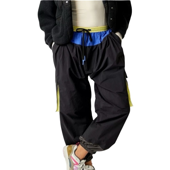 Free People Black and Blue Jogger/Hiking Pants - Picture 1 of 10